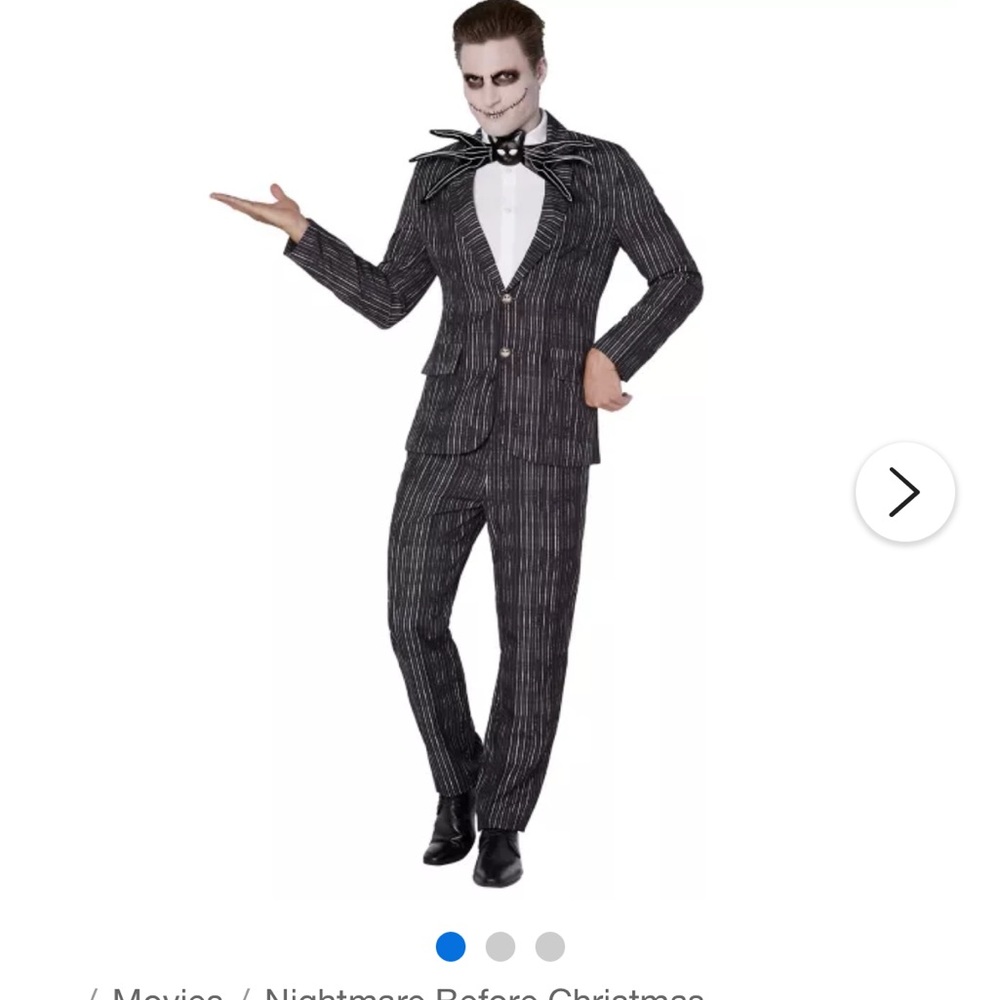 Jack Skellington Costume size Large